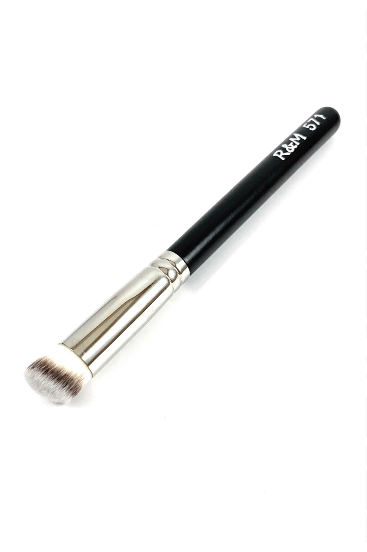 R&M 571 Slanted Round Concealer & Buffer brush