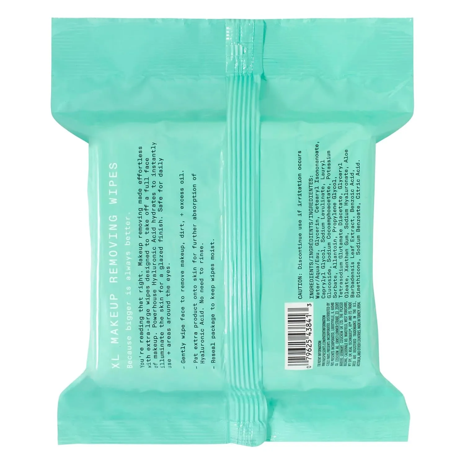 Real Clean XL Makeup Removing Wipes, Hydrating Facial Wipes, Infused with Hyaluronic Acid, Dual-Usage Cleansing Wipes Repair Skin & Gently Remove Makeup, Fragrance Free, 25 Count