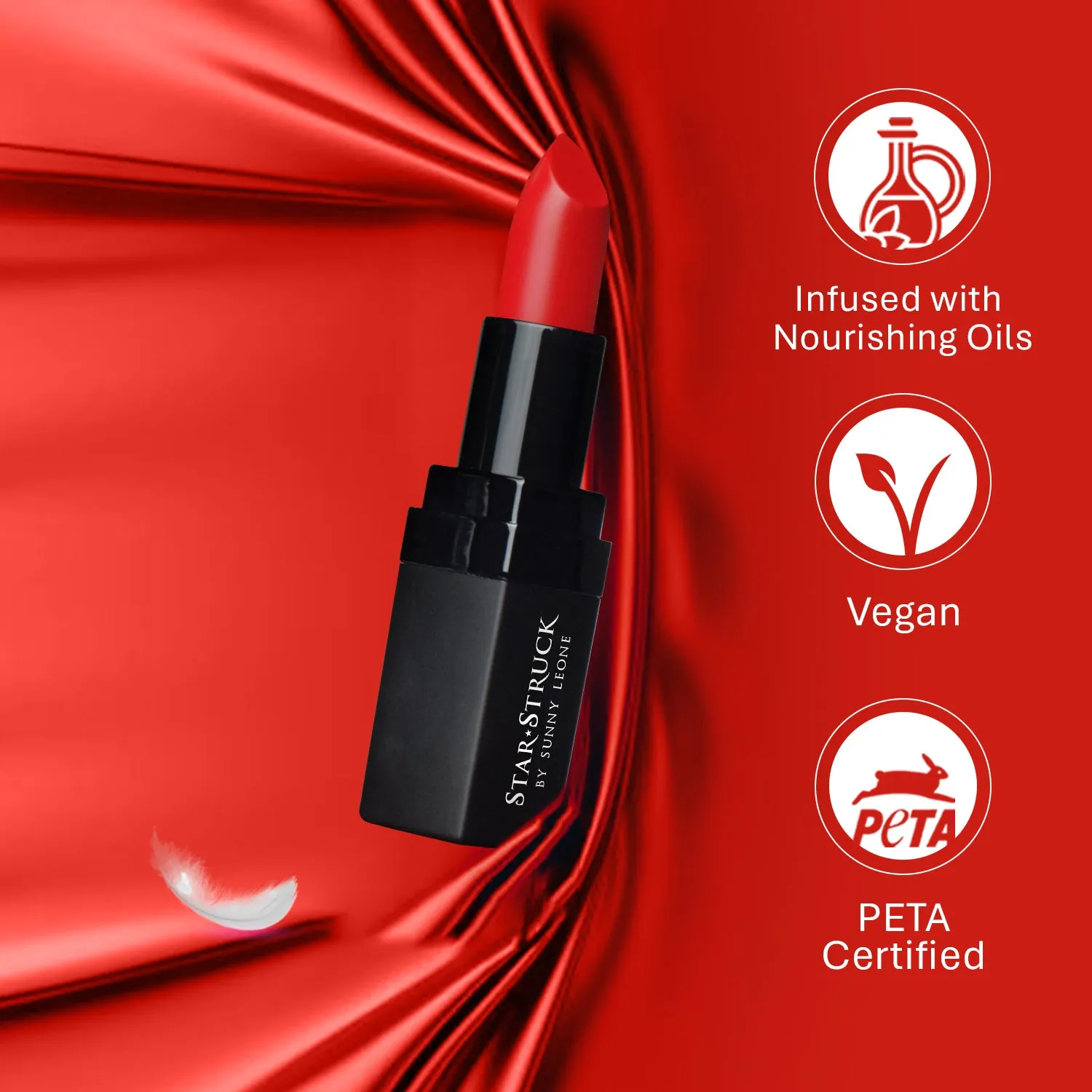 Red Carpet - Luxe Matte Lipstick, Bright Red | 4.2gms