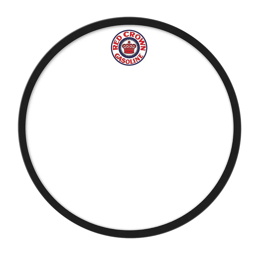 Red Crown: Modern Disc Dry Erase Wall Sign