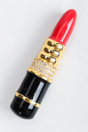 Red Lipstick Brooch