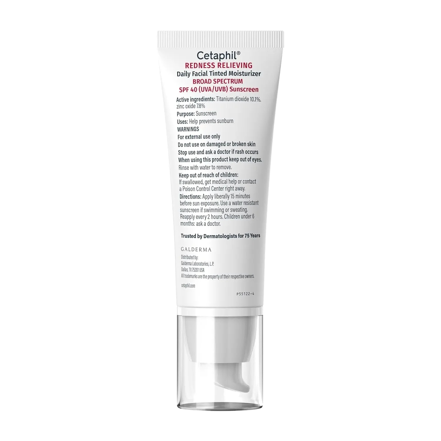 Redness Relieving Daily Facial Moisturizer SPF 40, 1.7 Fl Oz, Broad Spectrum Sunscreen, Neutral Tint, for Redness-Prone Skin