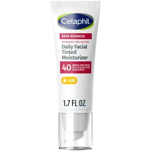 Redness Relieving Daily Facial Moisturizer SPF 40, 1.7 Fl Oz, Broad Spectrum Sunscreen, Neutral Tint, for Redness-Prone Skin