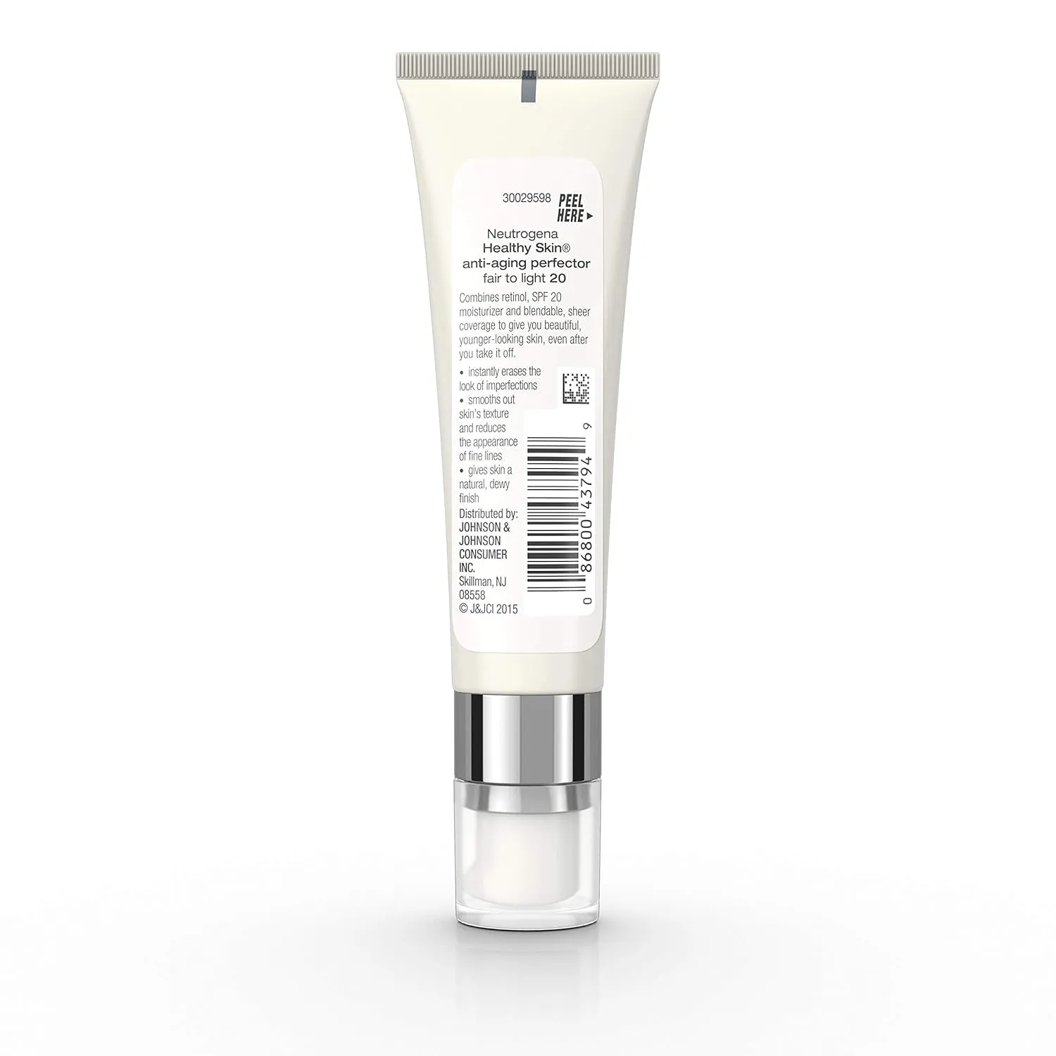 Retinol Treatment and Tinted Facial Moisturizer, Healthy Skin Anti-Aging Perfector with Broad Spectrum SPF 20 Sunscreen with Titanium Dioxide, 20 Fair to Light, 1 Fl. Oz