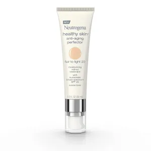 Retinol Treatment and Tinted Facial Moisturizer, Healthy Skin Anti-Aging Perfector with Broad Spectrum SPF 20 Sunscreen with Titanium Dioxide, 20 Fair to Light, 1 Fl. Oz