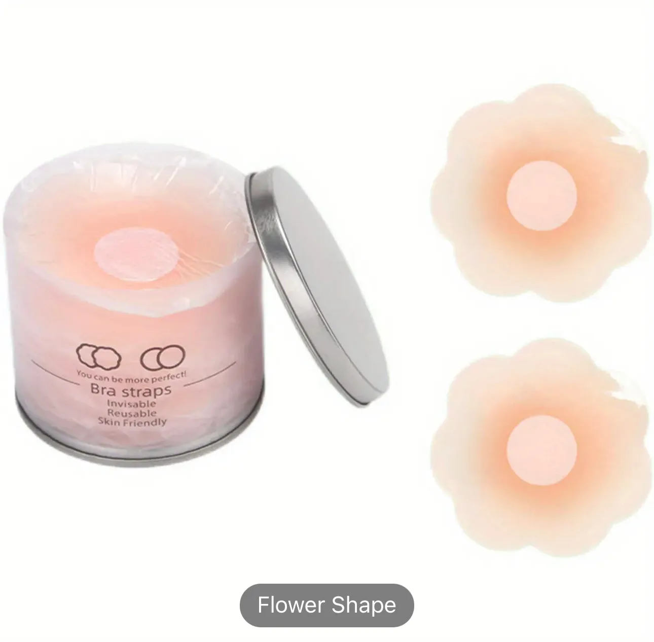 Reusable Silicone Nipple Cover - Round & Flower (6 pairs)