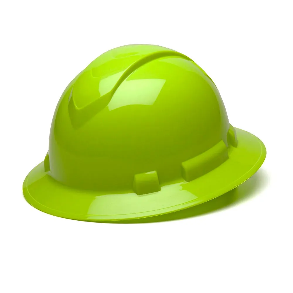 Ridgeline Full Brim Hard Hat with 4-Point Ratchet Suspension