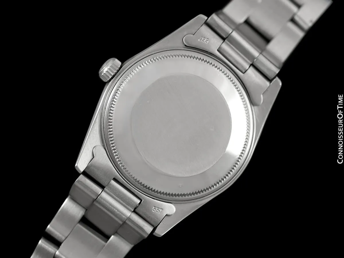 Rolex Date (Datejust) Mens Quick-Setting Watch with Silver Dial - Stainless Steel
