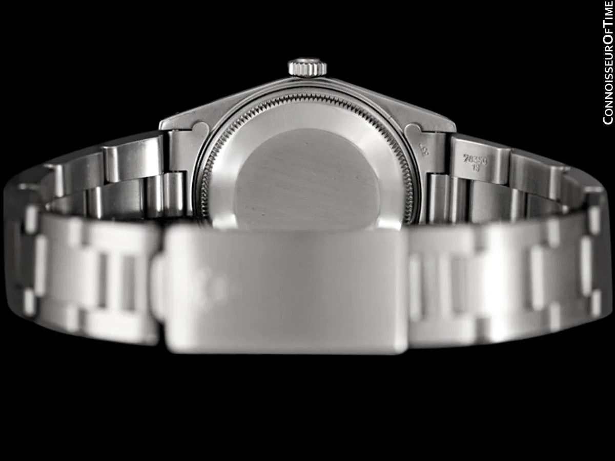 Rolex Date (Datejust) Mens Quick-Setting Watch with Silver Dial - Stainless Steel