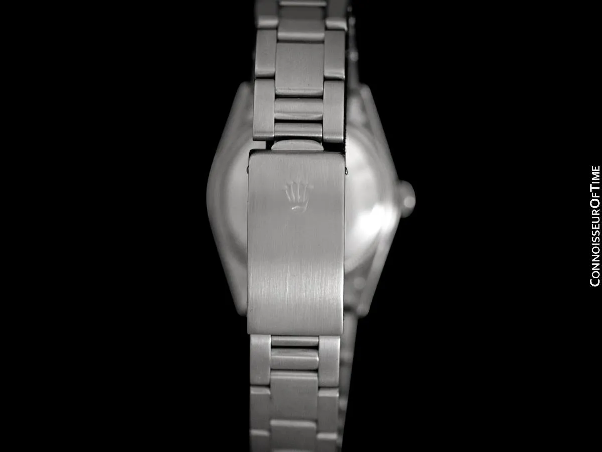 Rolex Date (Datejust) Mens Quick-Setting Watch with Silver Dial - Stainless Steel