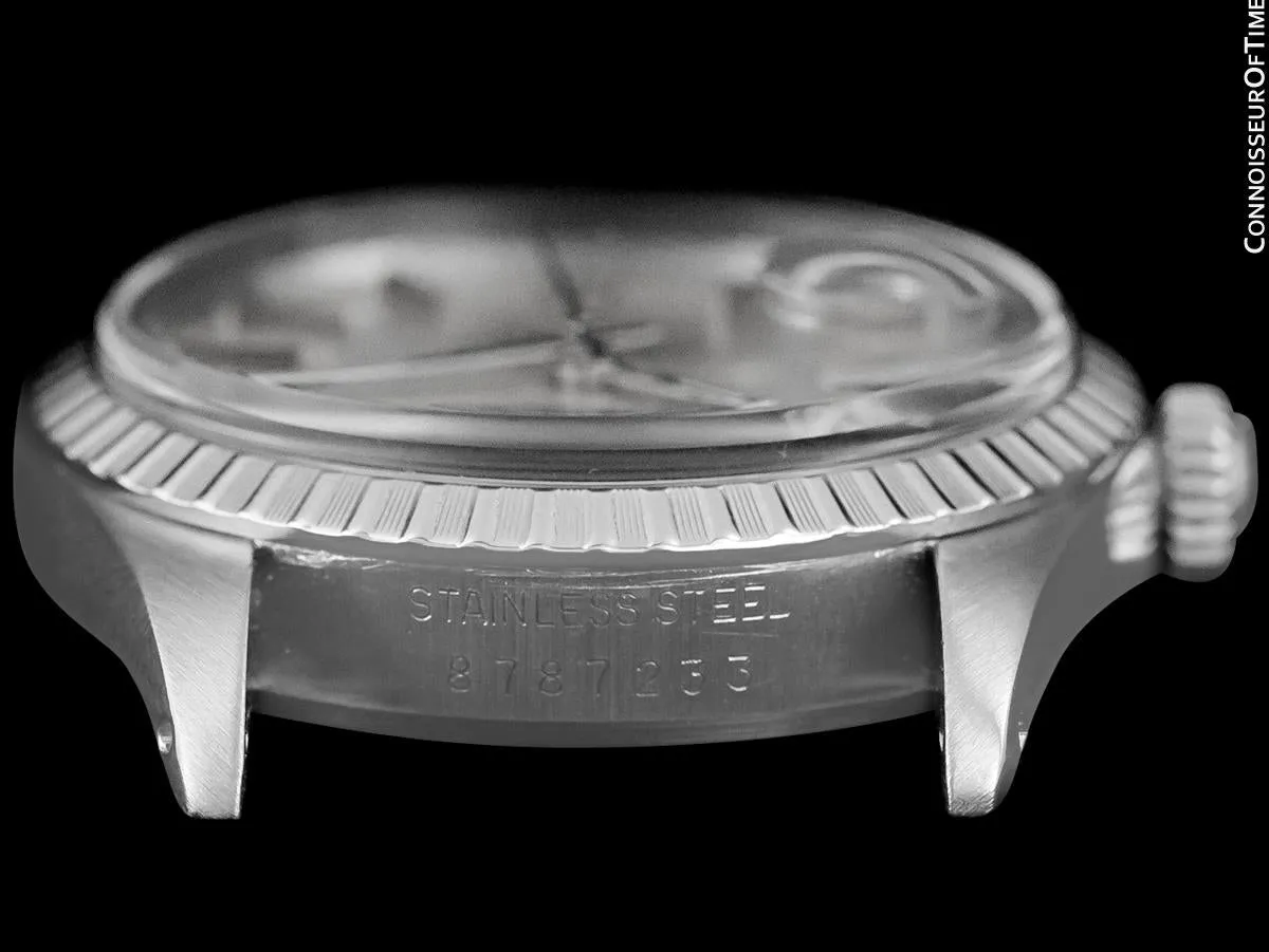 Rolex Datejust Mens Quick-Setting Watch with Silver Dial - Stainless Steel