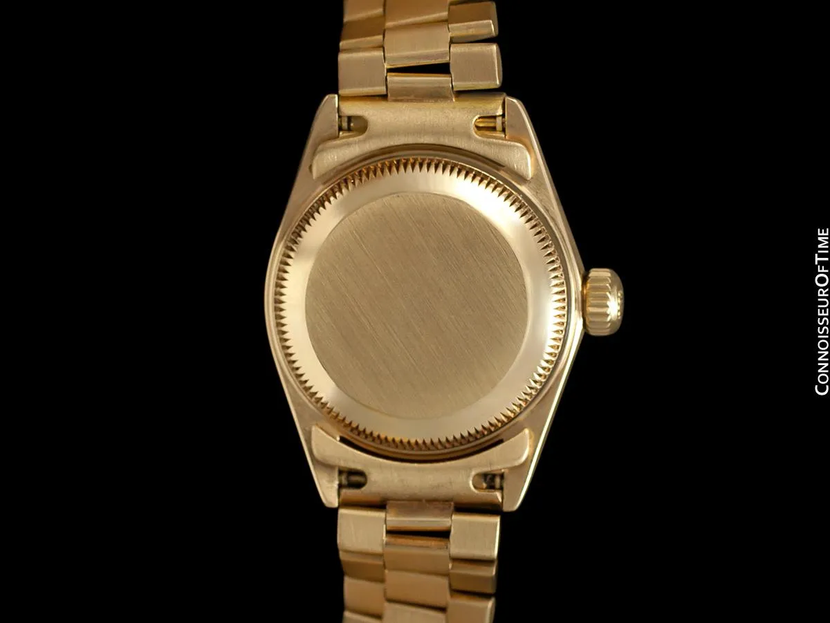 Rolex Ladies President Datejust, Quick-Setting Date, Silver Dial, 69178 - 18K Gold - Papers and Boxes