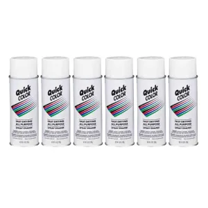 Rust-Oleum Quick Color Spray Paint 6 Cans - Flat White