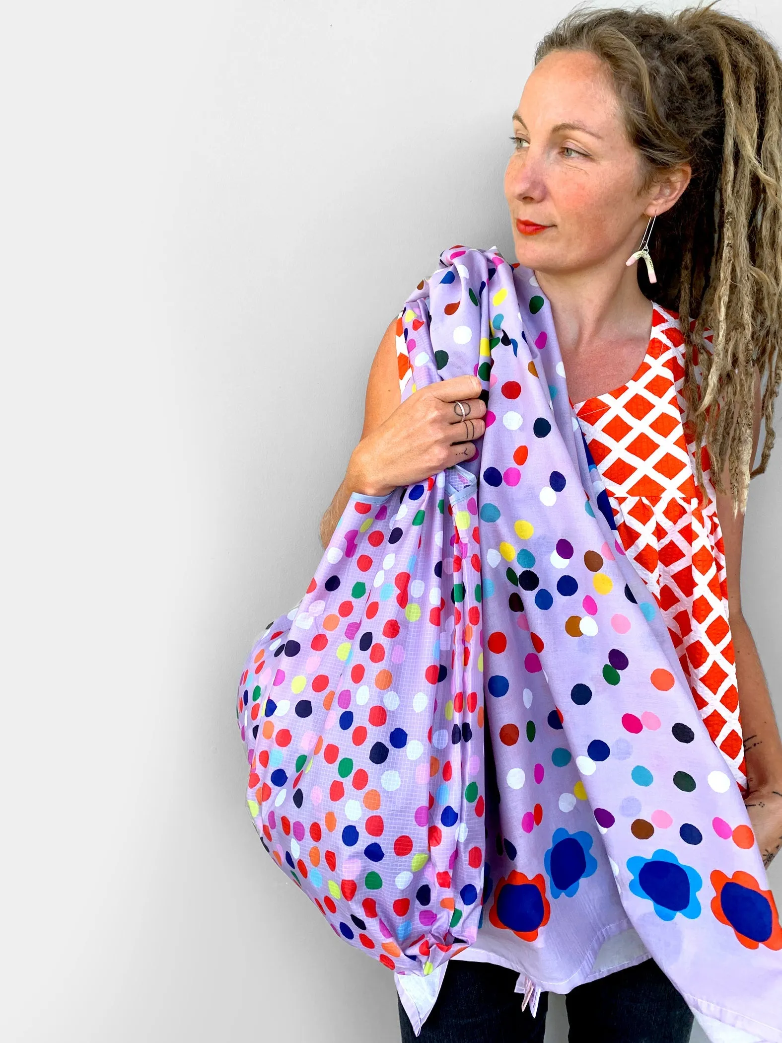 (SAMPLE) Confetti 95% cotton 5% Silk Scarf/Sarong