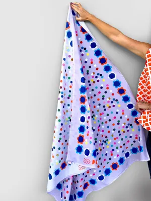 (SAMPLE) Confetti 95% cotton 5% Silk Scarf/Sarong
