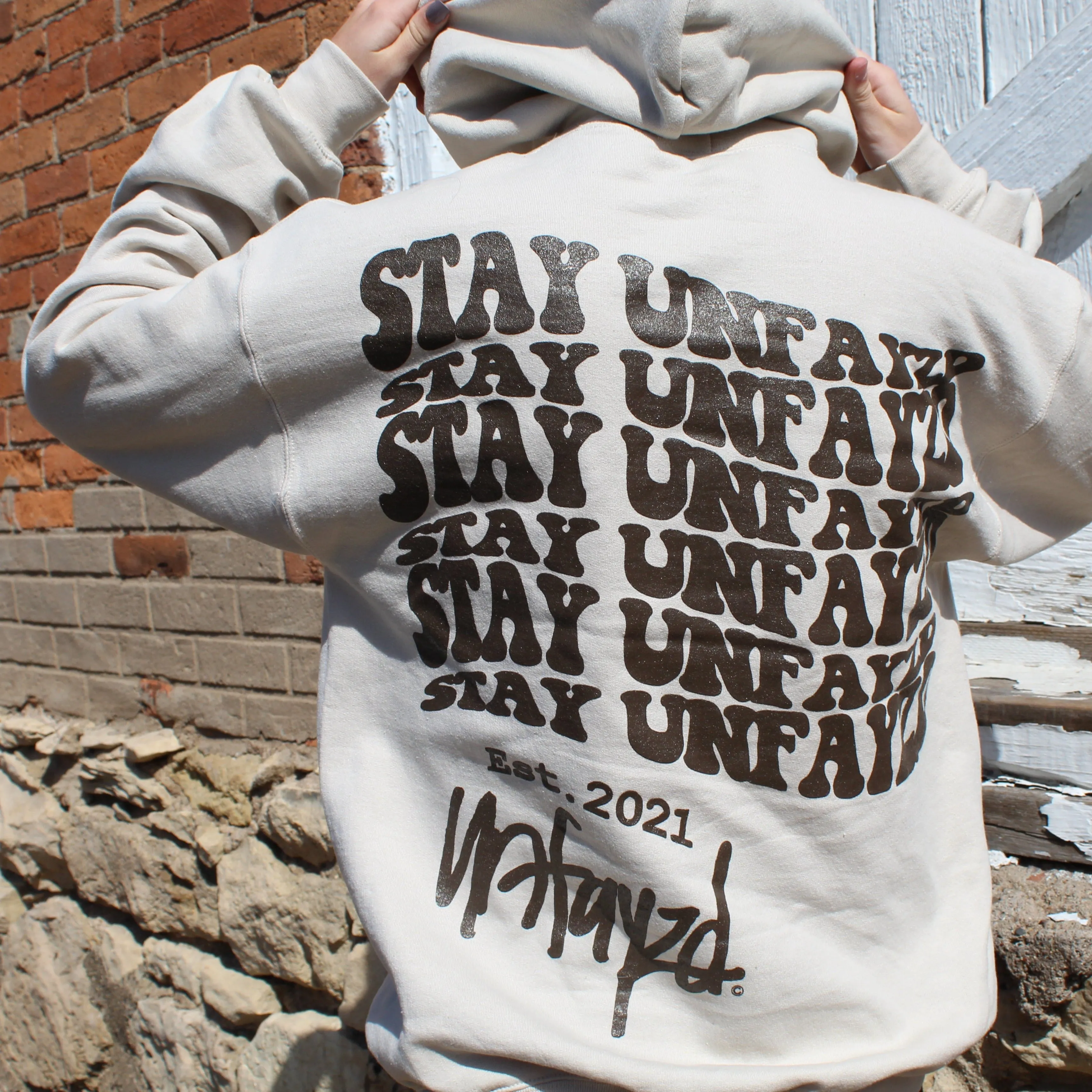 Sand 'Stay Unfayzd' Hoodie