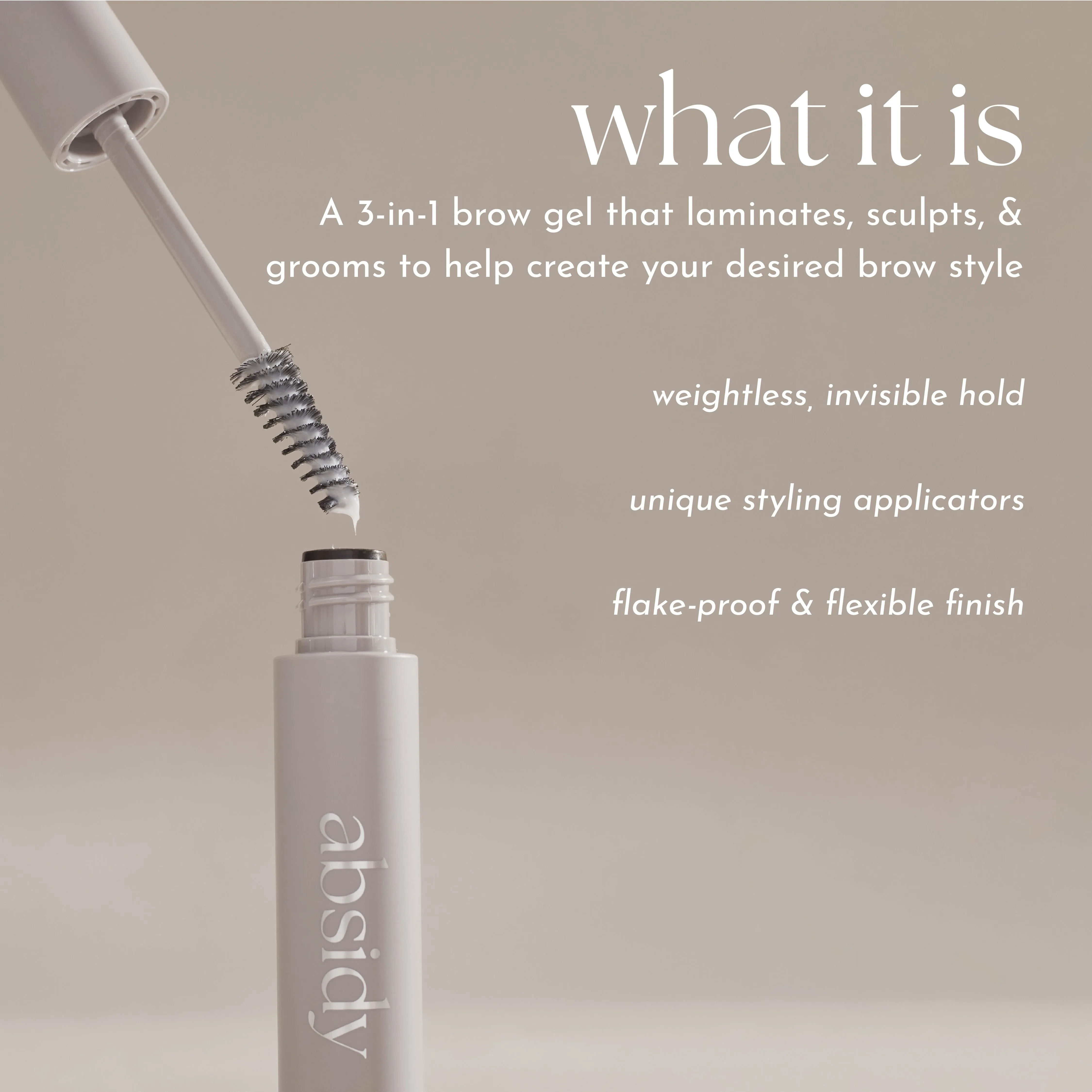 Sculpt & Hold Multi-Peptide Laminating Brow Gel in Clear