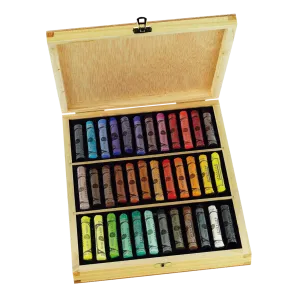 Sennelier Extra-Soft Pastel Full Stick Wooden Box Set of 36
