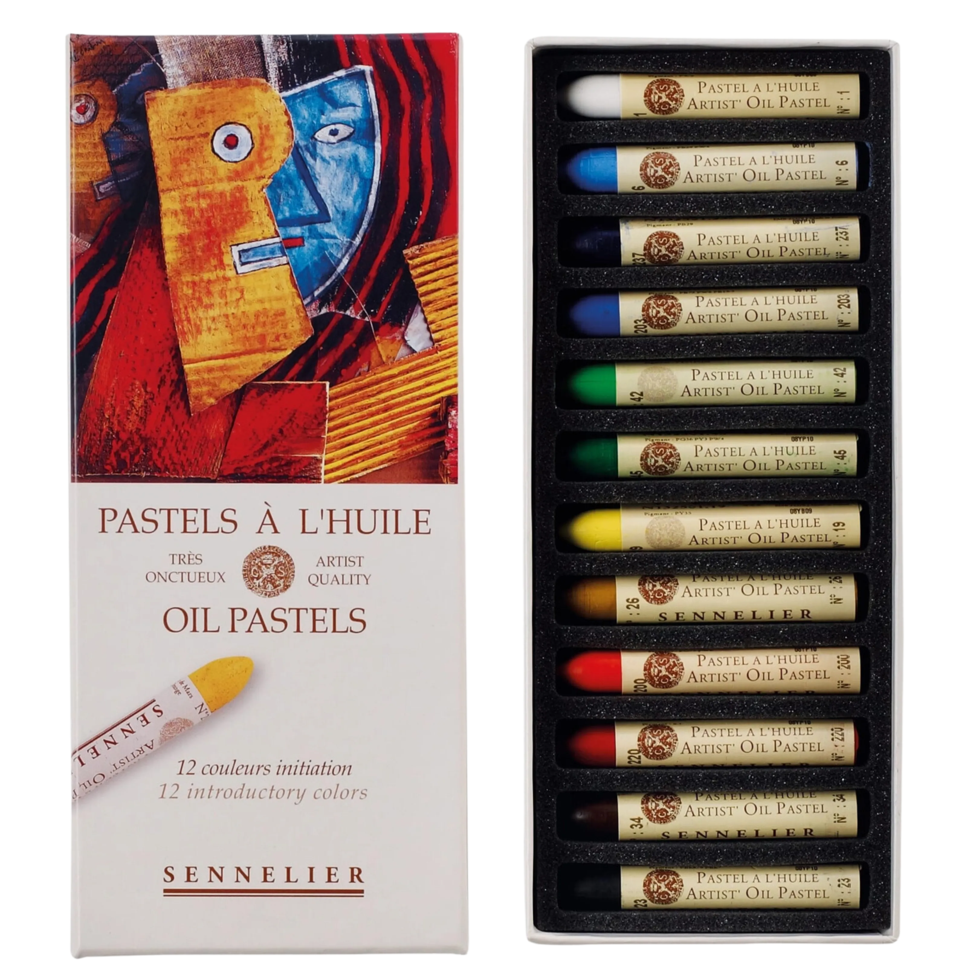 Sennelier Oil Pastel 12-Color Set