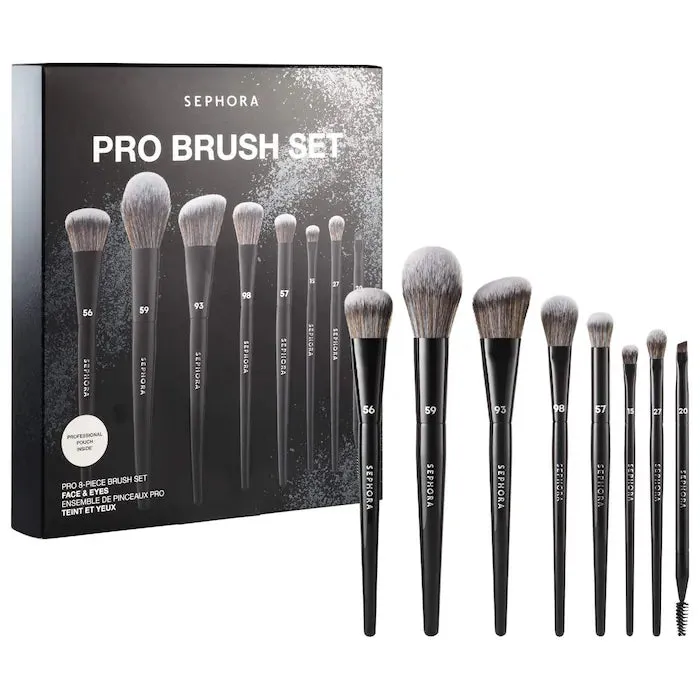 SEPHORA COLLECTION | 8-Piece PRO Brush Face & Eye Set
