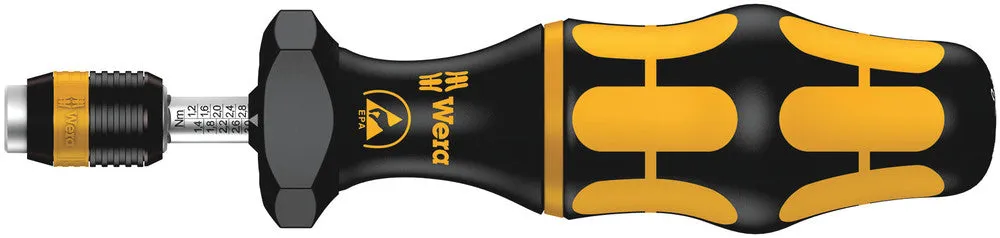 Series 7400 ESD Kraftform adjustable torque screwdrivers (0.1-3.0 Nm) with Rapidaptor quick-release chuck, 7430 ESD x 0.10-0.34 Nm