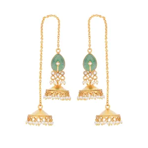 Sevanti Jhumkis Green