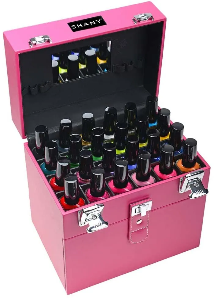 SHANY Color Matters - Nail Accessories Organizer and Makeup Train Case - Sugar Gum! Retails $65 