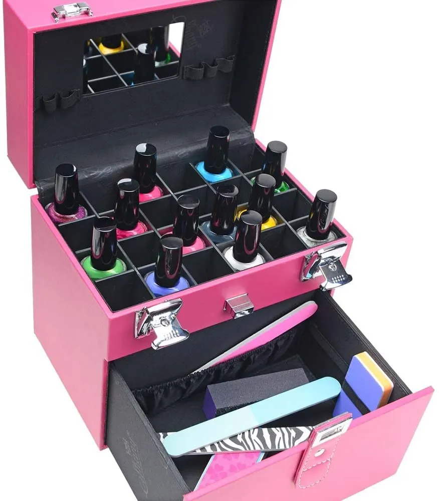 SHANY Color Matters - Nail Accessories Organizer and Makeup Train Case - Sugar Gum! Retails $65 