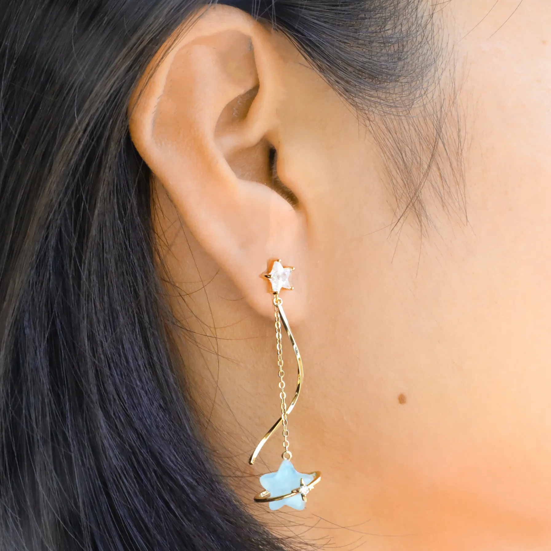Shooting Star Drop Earrings