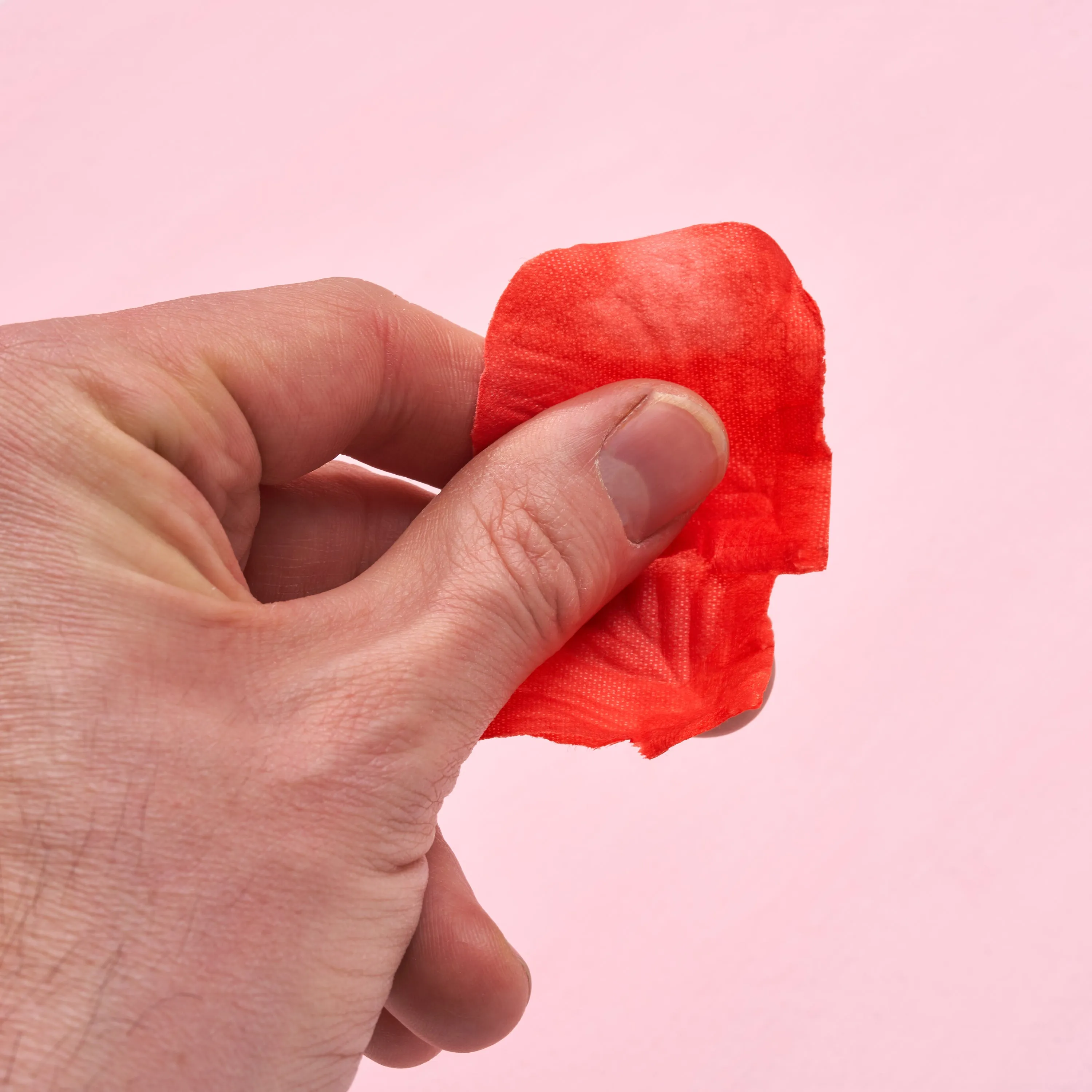 Silk Red Rose Petals