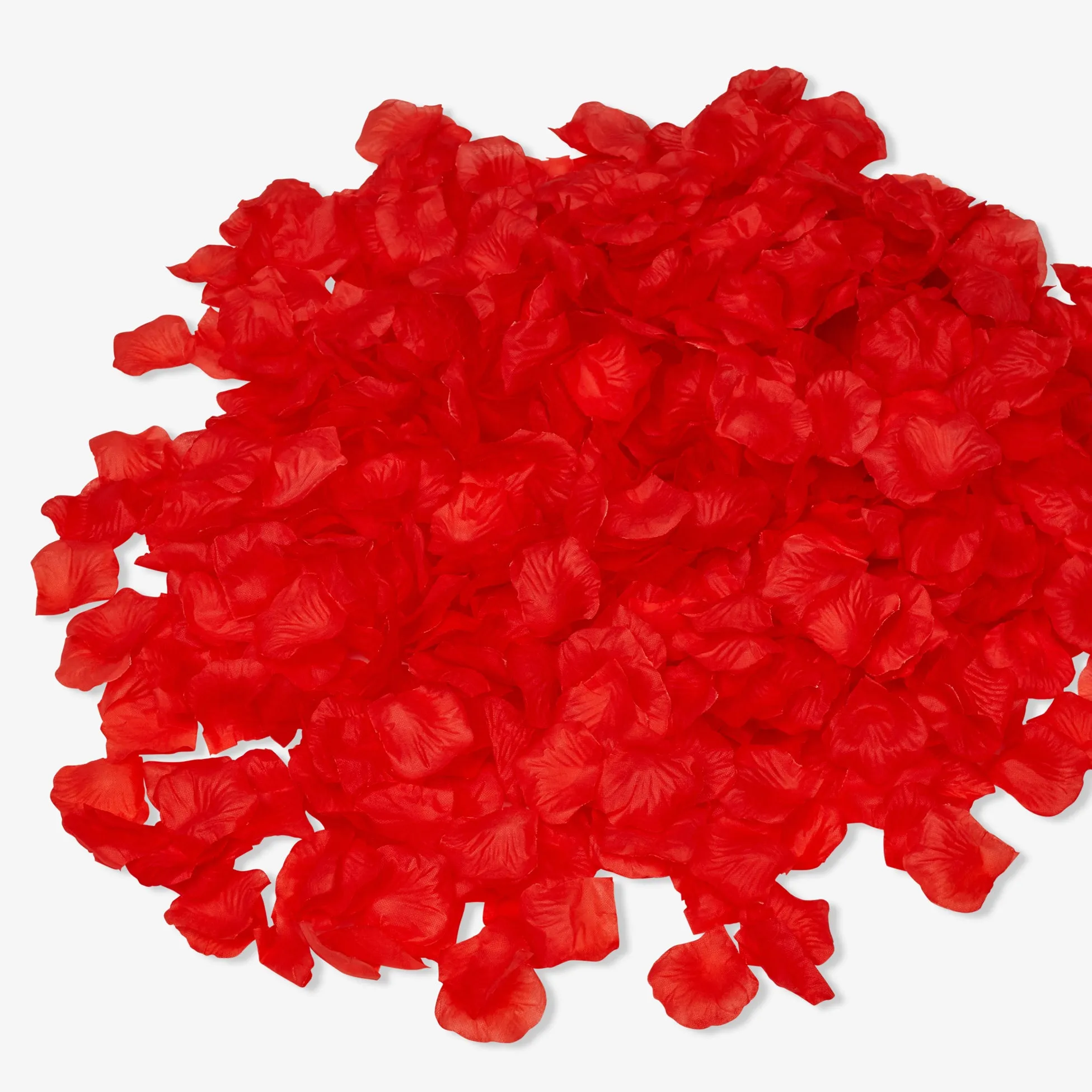 Silk Red Rose Petals