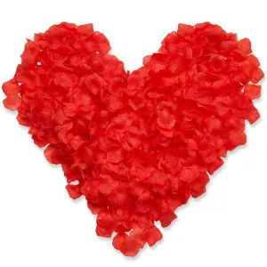 Silk Red Rose Petals