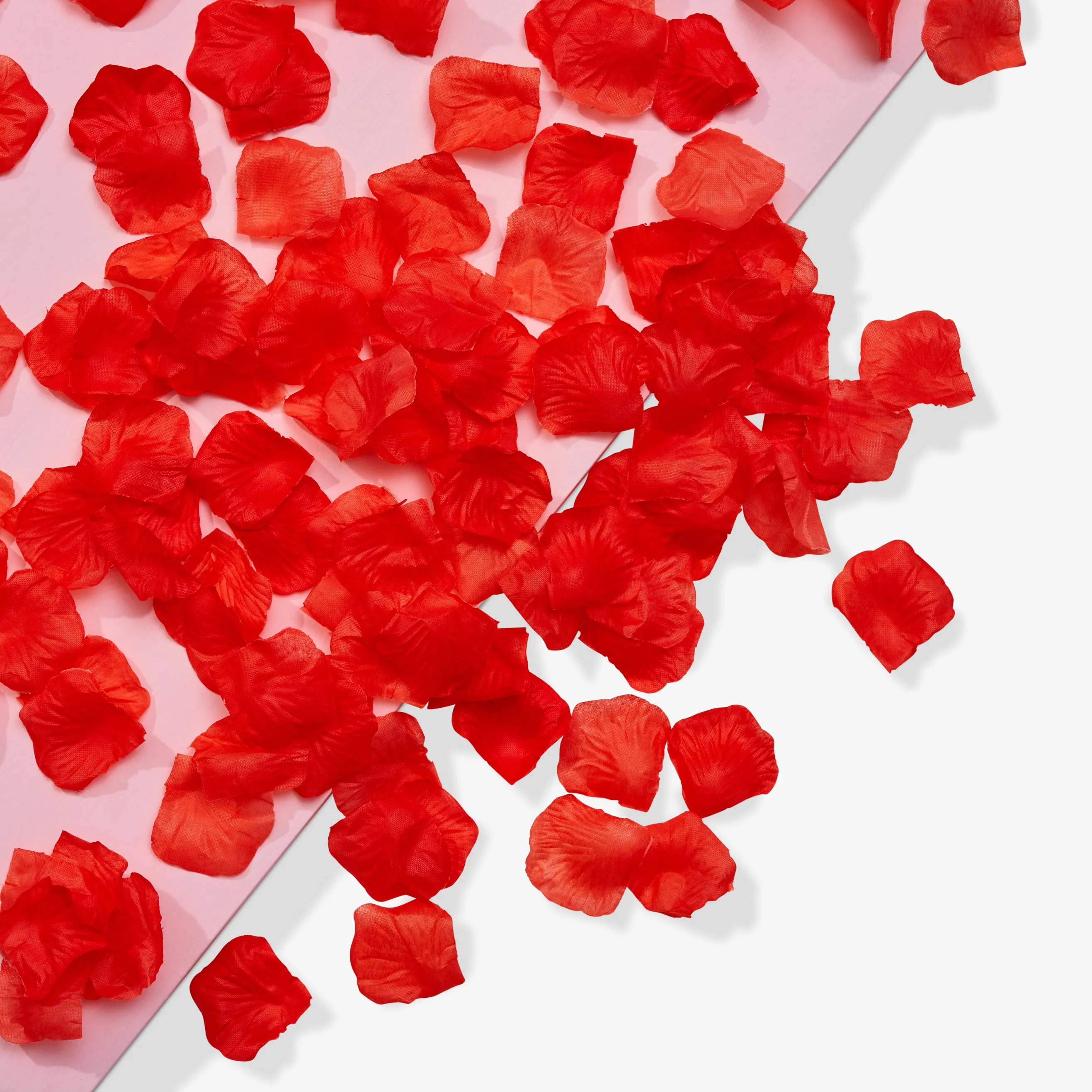 Silk Red Rose Petals