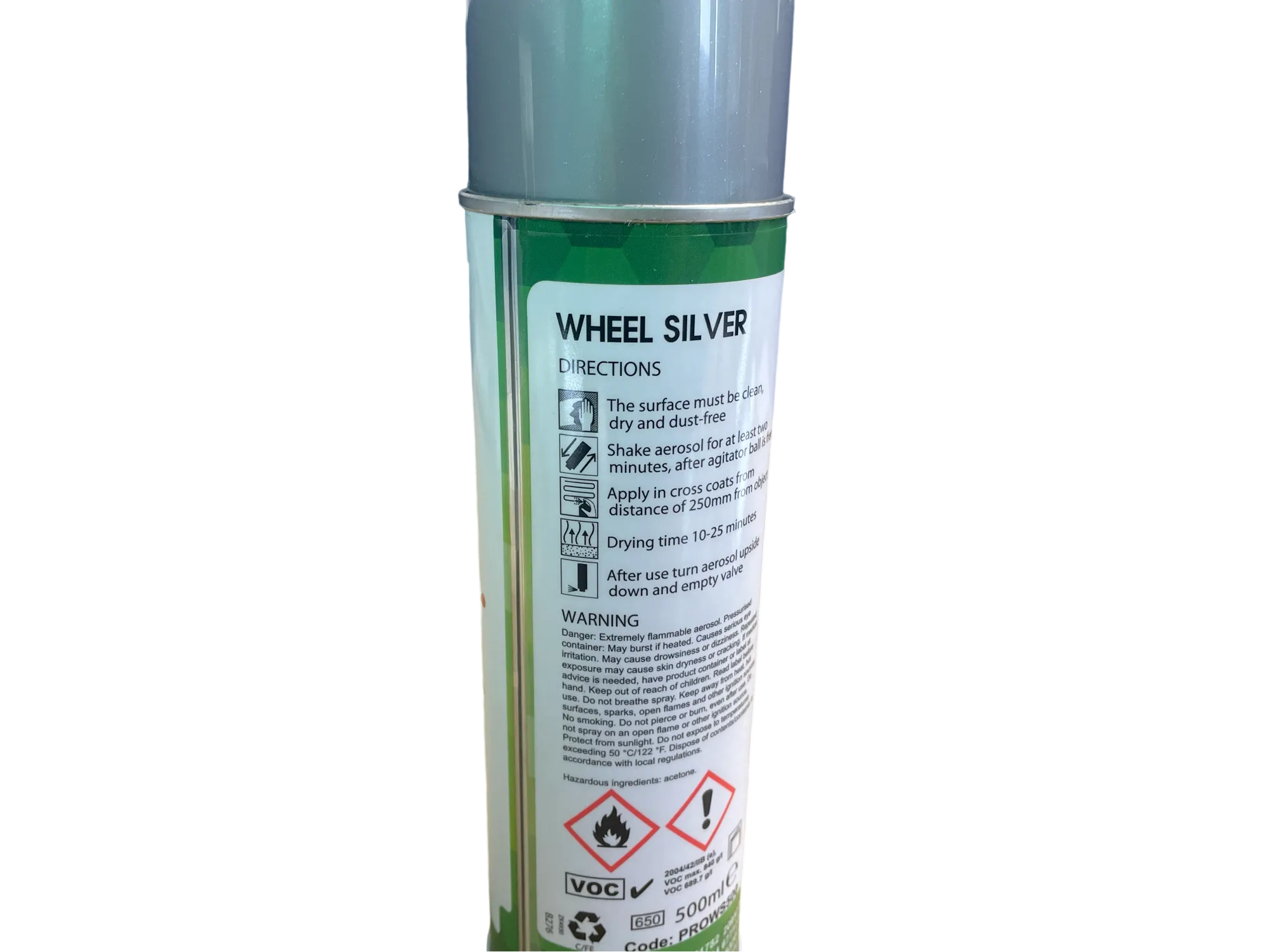 Silver Wheel Spray Paint Qty 6