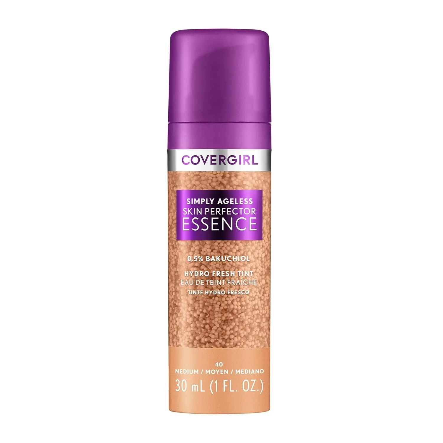Simply Ageless Skin Perfector Essence Foundation, 30 Light-Medium, Tinted Skin Perfector, Skincare Makeup Hybrid, Sheer Tint, Radiant Finish, Skin-Like Finish, Vegan Formula, 1.0Oz