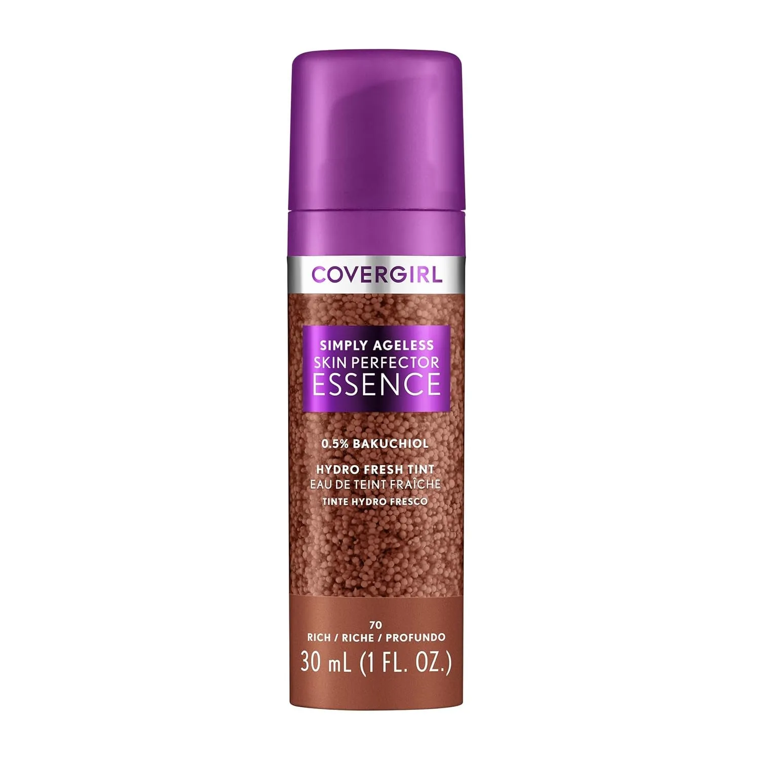 Simply Ageless Skin Perfector Essence Foundation, 30 Light-Medium, Tinted Skin Perfector, Skincare Makeup Hybrid, Sheer Tint, Radiant Finish, Skin-Like Finish, Vegan Formula, 1.0Oz