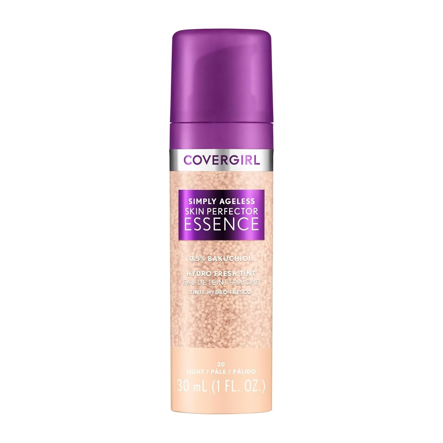 Simply Ageless Skin Perfector Essence Foundation, 30 Light-Medium, Tinted Skin Perfector, Skincare Makeup Hybrid, Sheer Tint, Radiant Finish, Skin-Like Finish, Vegan Formula, 1.0Oz