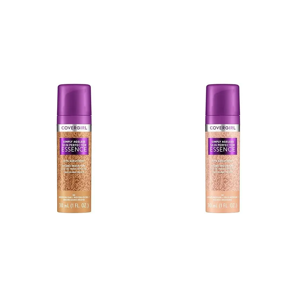 Simply Ageless Skin Perfector Essence Foundation, 30 Light-Medium, Tinted Skin Perfector, Skincare Makeup Hybrid, Sheer Tint, Radiant Finish, Skin-Like Finish, Vegan Formula, 1.0Oz