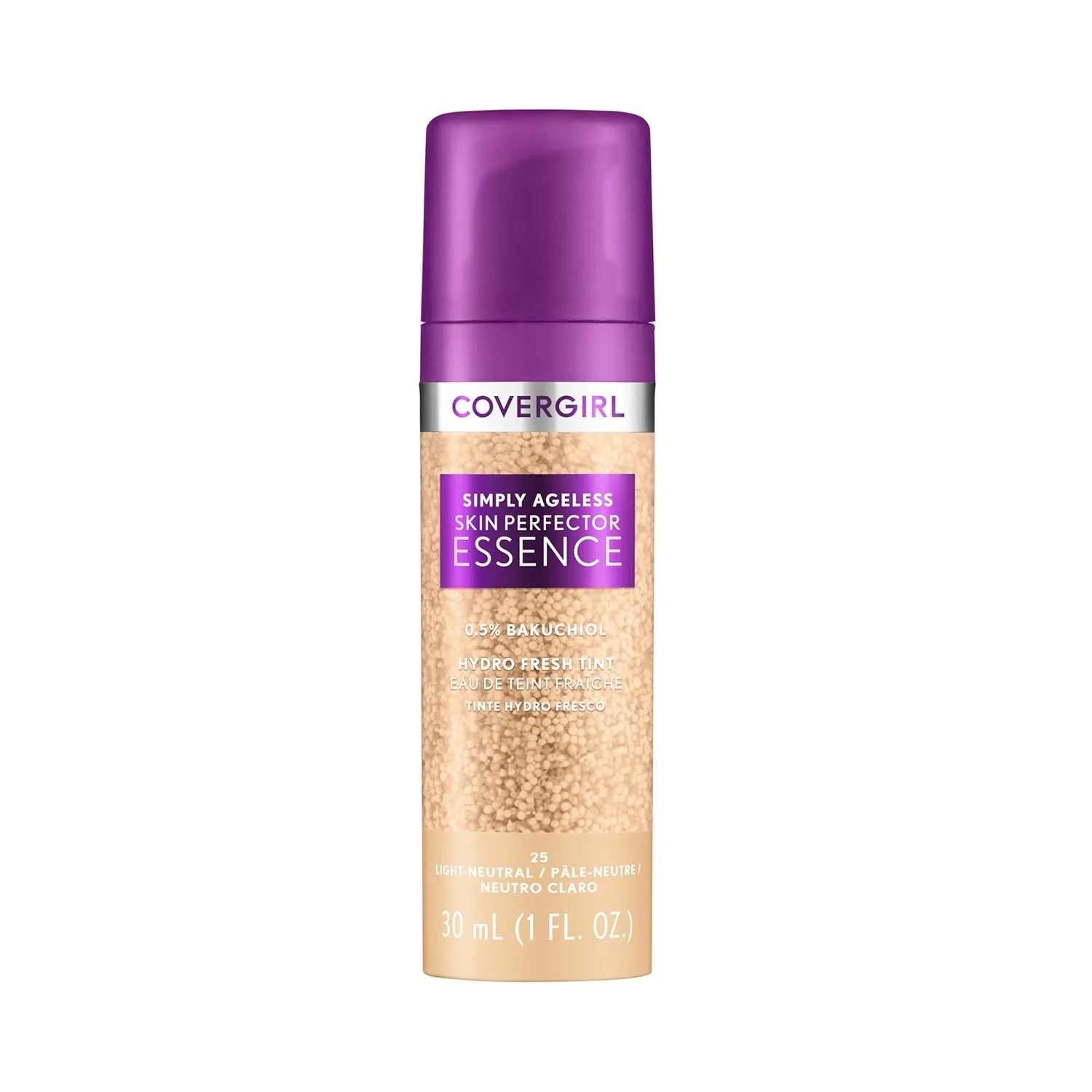 Simply Ageless Skin Perfector Essence Foundation, 30 Light-Medium, Tinted Skin Perfector, Skincare Makeup Hybrid, Sheer Tint, Radiant Finish, Skin-Like Finish, Vegan Formula, 1.0Oz