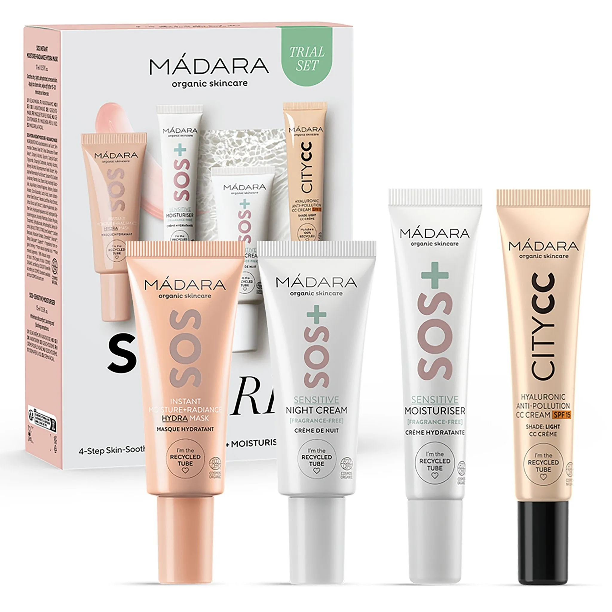SOS Care 4-Step Skin-Soothing Routine Set