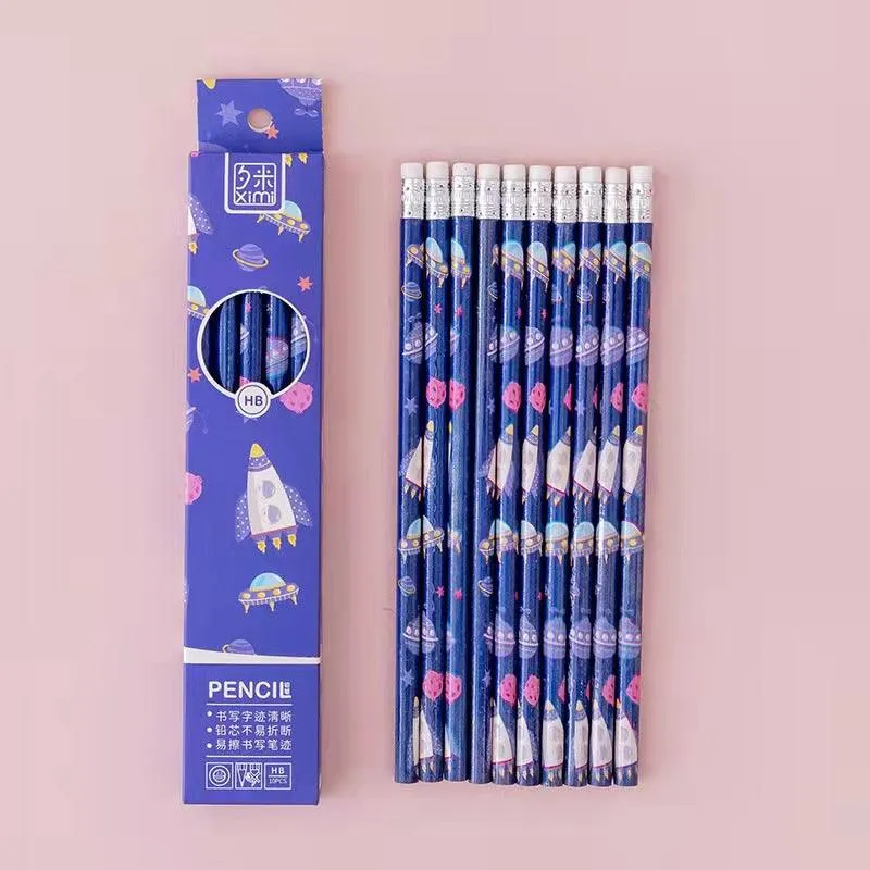 Space Theme HB Pencils (10pcs)