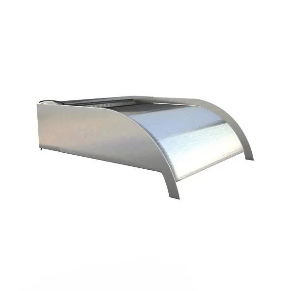 Stainless Steel Spillway Waterfall - Curve