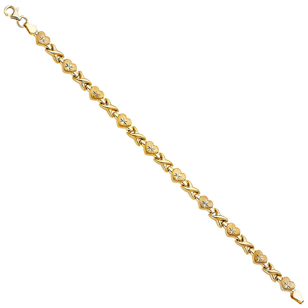Stampato Infinity Heart Bracelet