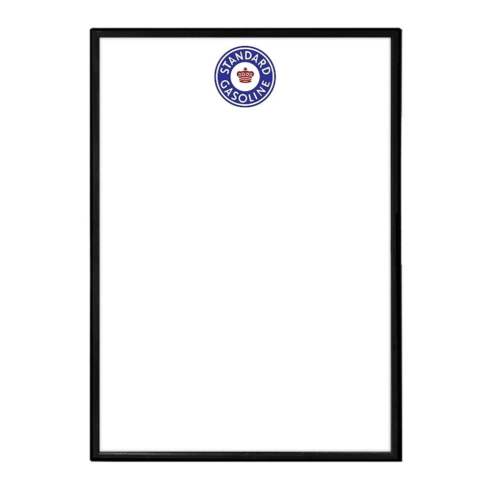 Standard: Red Crown - Framed Dry Erase Wall Sign