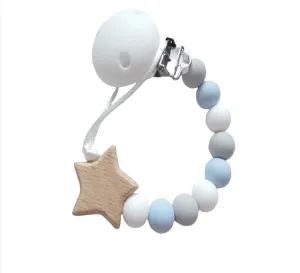 Star Dummy clip - Blue, White & Grey