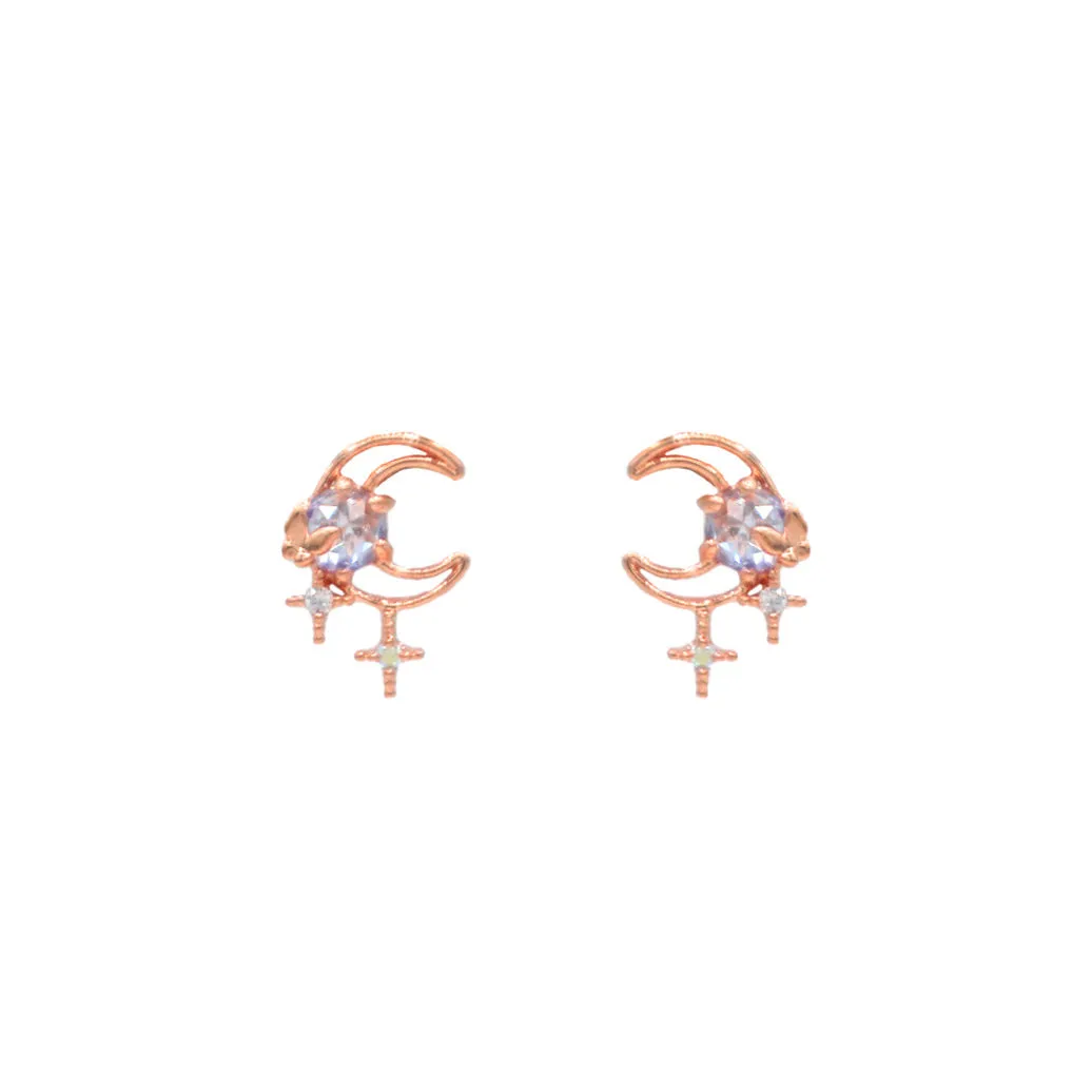 Starburst Moon Earrings