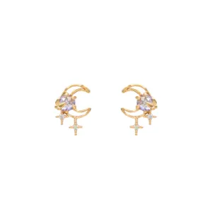 Starburst Moon Earrings