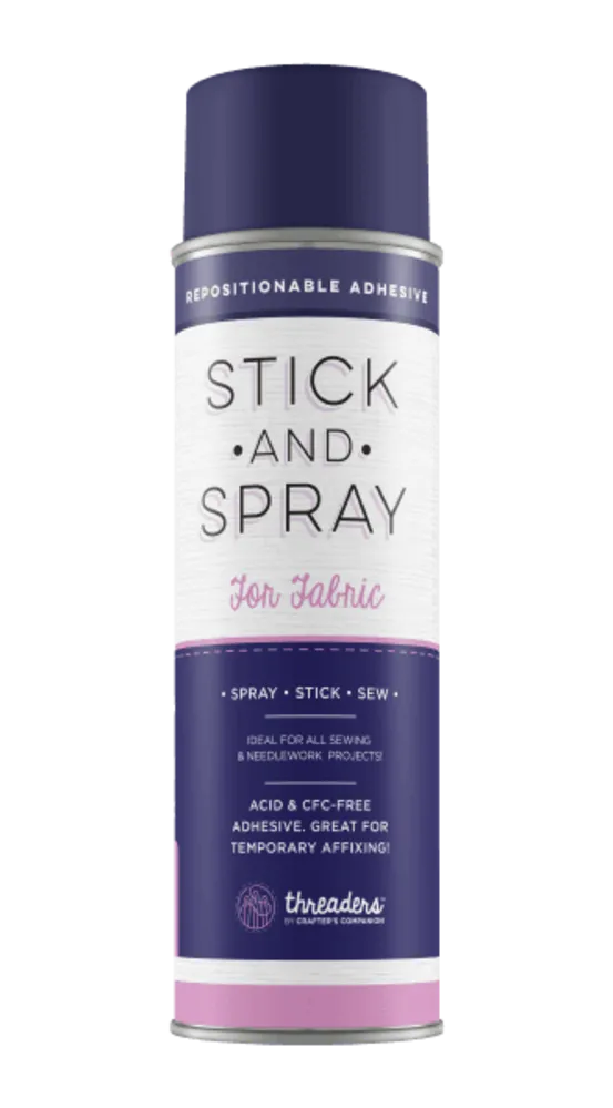 Stick and Spray Adhesive For Fabric - Dark Blue Can - Stationary Collage Bookbinding