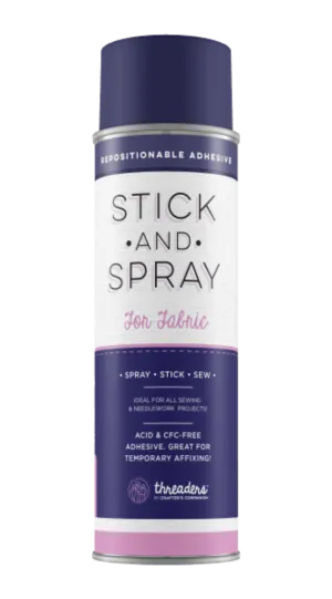 Stick and Spray Adhesive For Fabric - Dark Blue Can - Stationary Collage Bookbinding