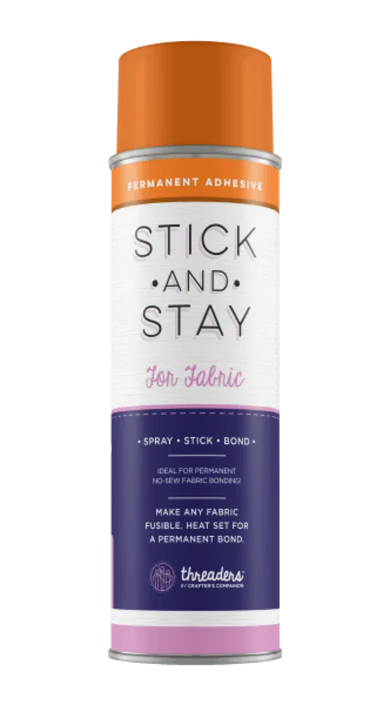 Stick and Stay Adhesive For Fabric - Orange Can - Stationary Collage Bookbinding